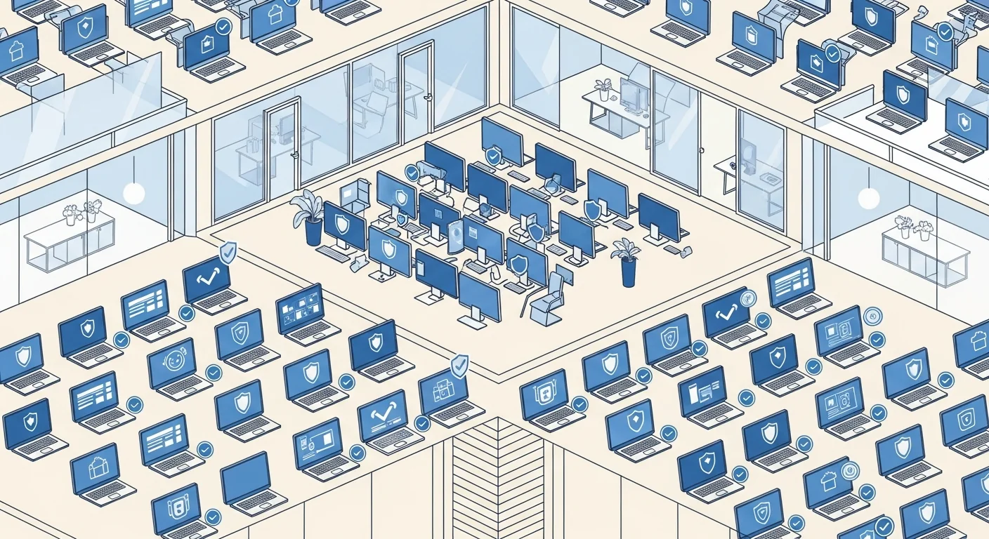 CtrlOne agent enforcing application policy on office PCs